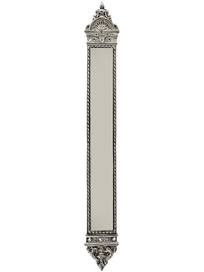 23 inch Blois Pattern Push Plate In Polished Nickel.